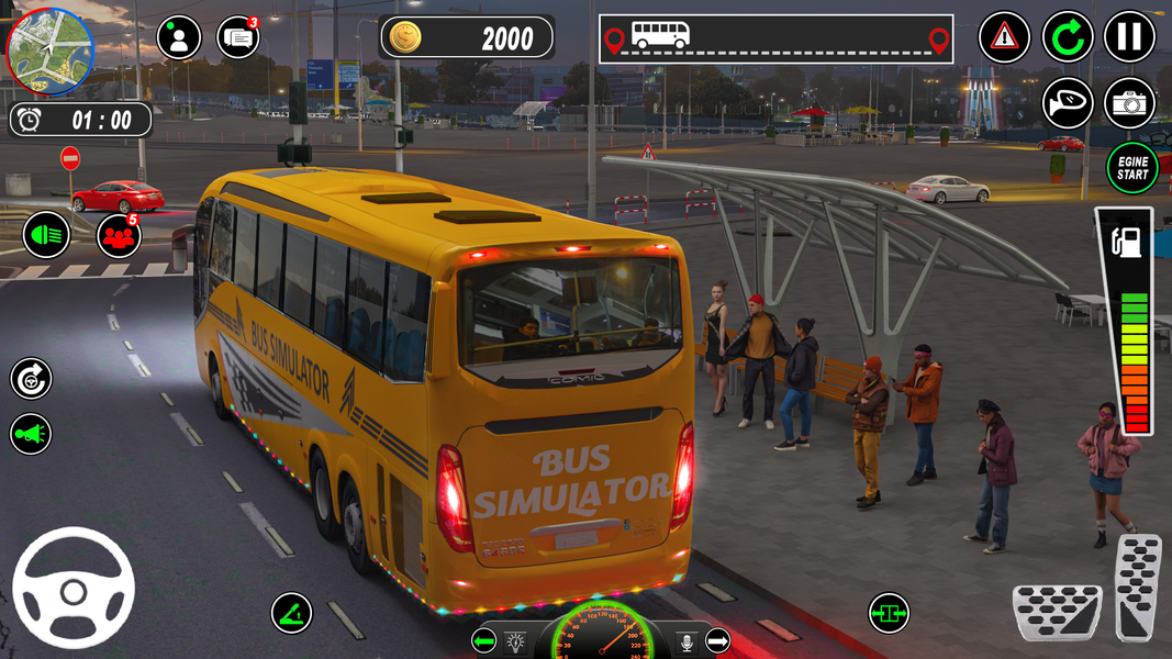 Bus Simulator Travel Bus Games - Gameplay image of android game