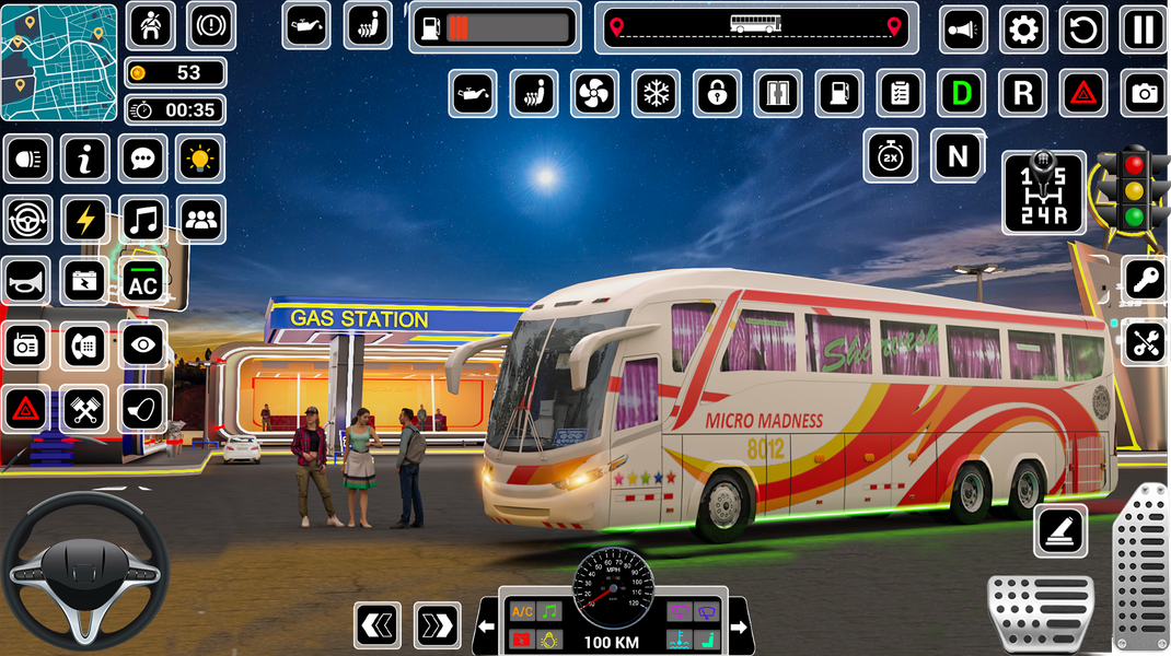 Bus Simulator Travel Bus Games - Gameplay image of android game