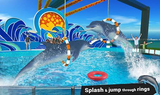 Dolphin Water Stunts Show - Gameplay image of android game