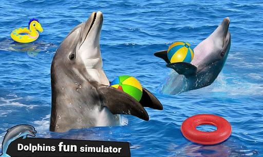 Dolphin Water Stunts Show - Gameplay image of android game