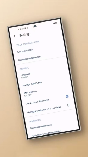 Calendar - Image screenshot of android app