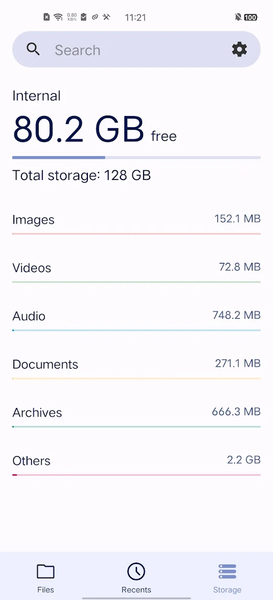 File Explorer - عکس برنامه موبایلی اندروید