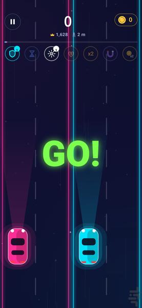 Two Cars power - Gameplay image of android game