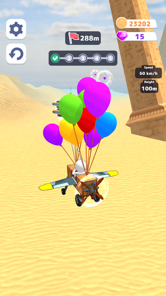 Fly Challenge: Build a Plane! - Gameplay image of android game