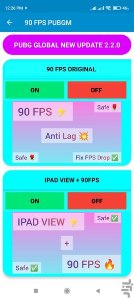 90FPS PUBGM - عکس برنامه موبایلی اندروید