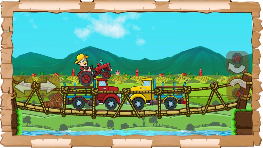 Crazy Farm Tractor - Gameplay image of android game
