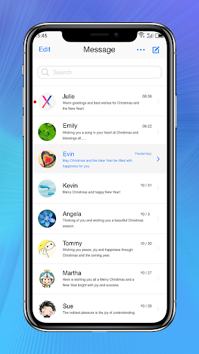 Messaging+ OS11 Cute Emoji - Image screenshot of android app
