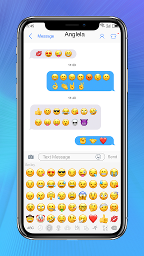 Messaging+ OS11 Cute Emoji - عکس برنامه موبایلی اندروید