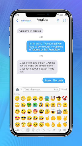 Messaging+ OS۱۱ Cute Emoji - عکس برنامه موبایلی اندروید