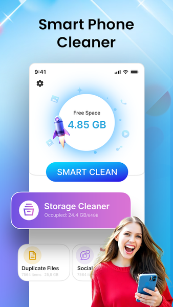 Phone Cleaner - Ai Clean - عکس برنامه موبایلی اندروید