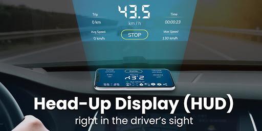 Speedometer, Odometer, HUD - Image screenshot of android app