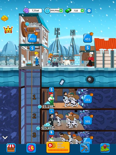 Mining Empire: Golden Tycoon - Gameplay image of android game