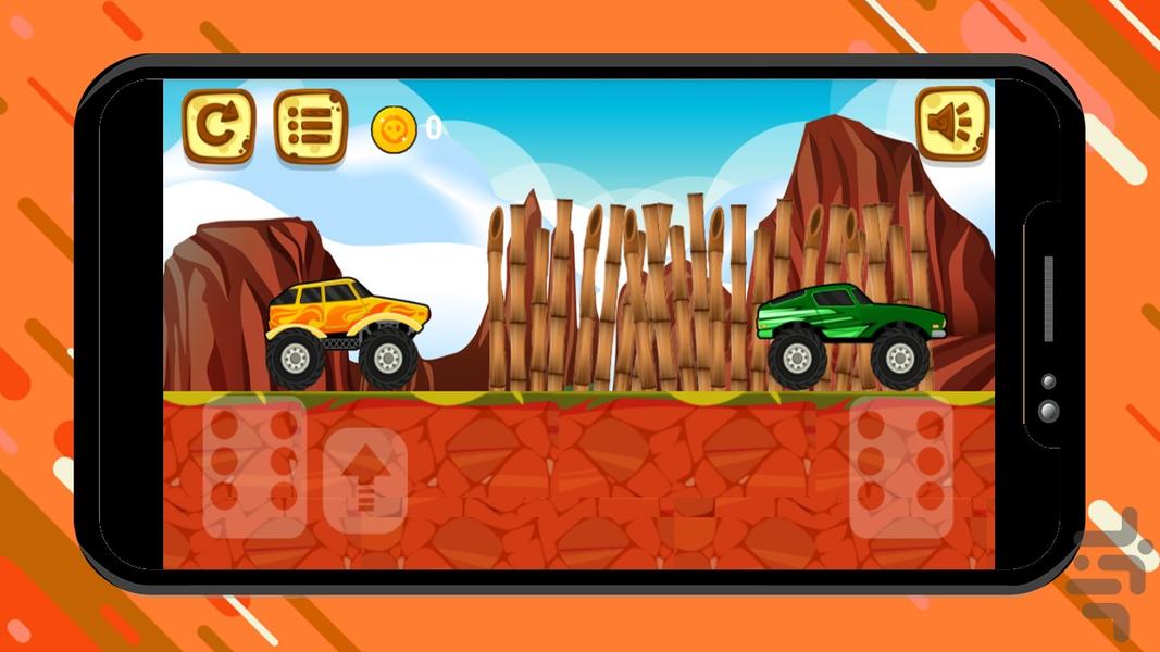 بازی ماشین هیولا - Gameplay image of android game