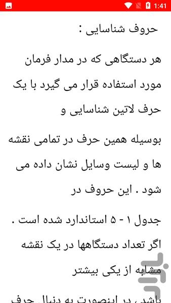 نکات و نقشه خوانی برق صنعت - عکس برنامه موبایلی اندروید