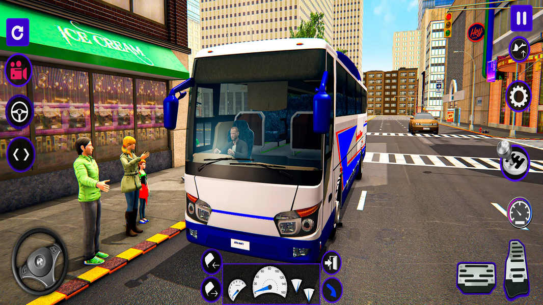 City Coach Bus Simulator 3D - Gameplay image of android game