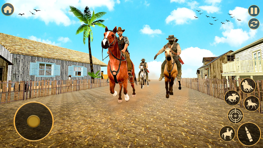 Horse Rider Racing 3D - Gameplay image of android game