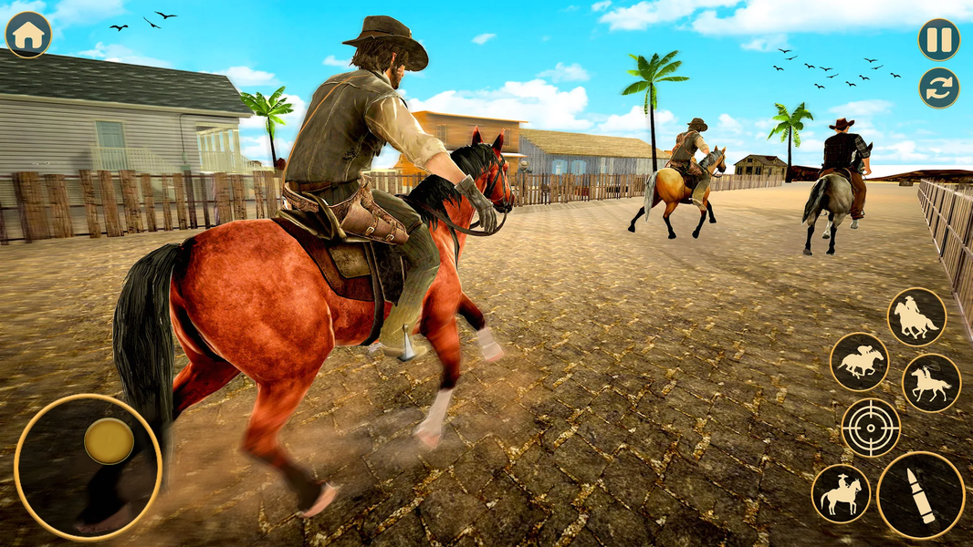 Cowboy Horse Rider Racing 3D - عکس بازی موبایلی اندروید