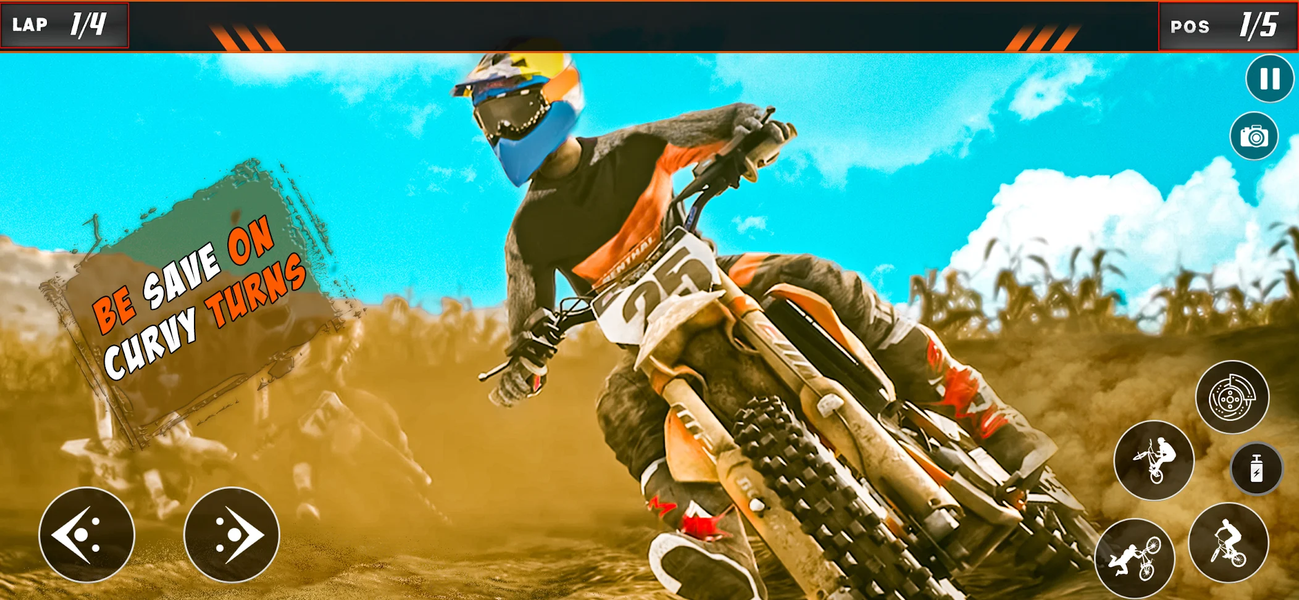 Dirt Bike Games: Motocross 3d - Gameplay image of android game