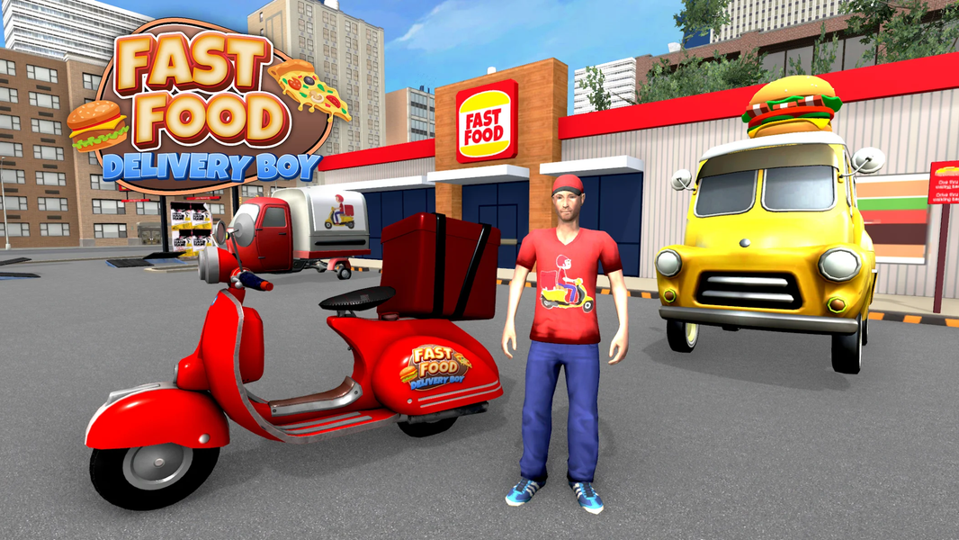 Fast Food Delivery Bike Game - عکس بازی موبایلی اندروید