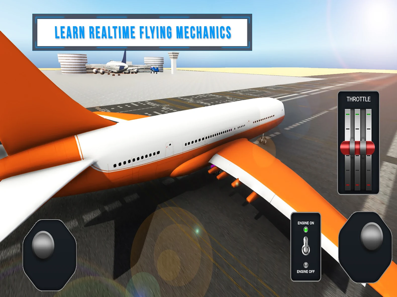 Airplane Simulator Flight Game - عکس بازی موبایلی اندروید