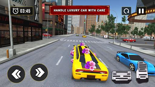 Luxury Wedding Limousine Taxi - Gameplay image of android game