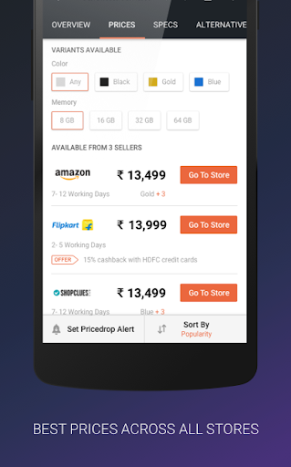 Mobile Price Comparison App - عکس برنامه موبایلی اندروید