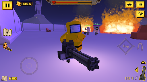 BLOCKAPOLYPSE™: Zombie Shooter - Gameplay image of android game