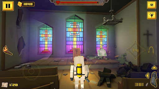 BLOCKAPOLYPSE™: Zombie Shooter - Gameplay image of android game