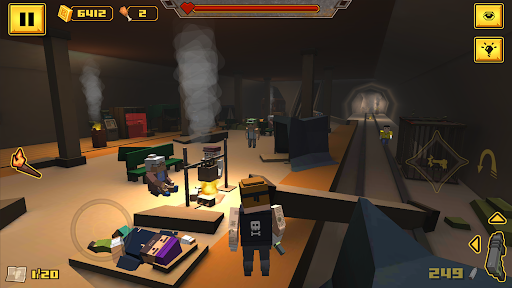 BLOCKAPOLYPSE™: Zombie Shooter - Gameplay image of android game