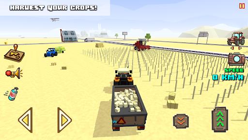 Blocky Farm Racing & Simulator - driving game - عکس بازی موبایلی اندروید