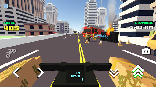 Blocky Moto Racing: Bike Rider - عکس بازی موبایلی اندروید