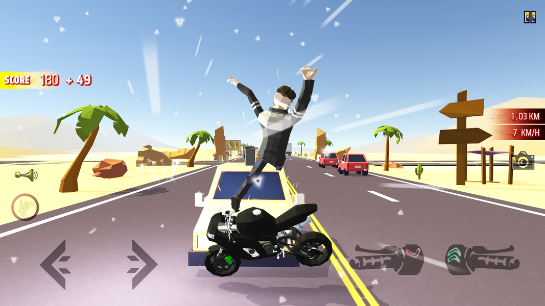 Moto Mad Racing: Bike Game - Gameplay image of android game