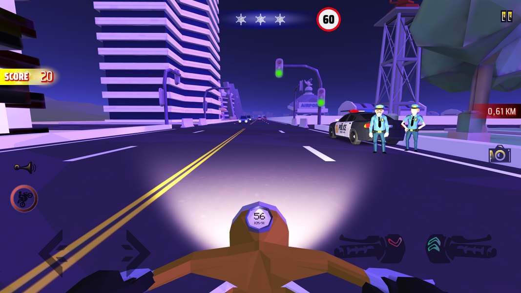 Moto Mad Racing: Bike Game - Gameplay image of android game