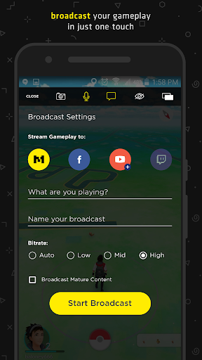 Mobcrush: Livestream Games - Image screenshot of android app