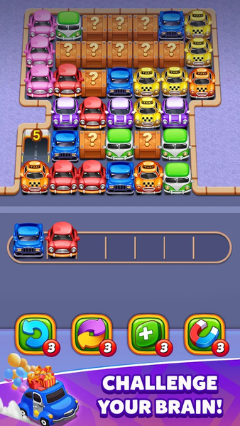 Car Match Parking Jam Puzzle - Gameplay image of android game