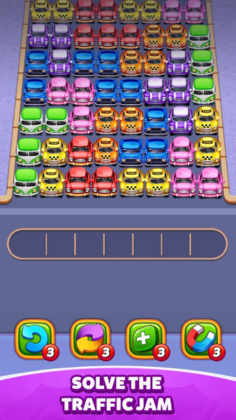 Car Match Parking Jam Puzzle - Gameplay image of android game