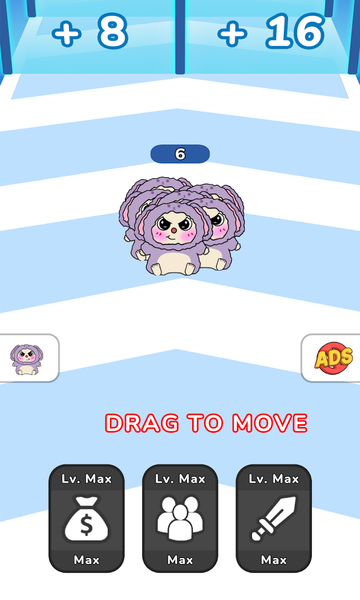 Pet Go Go: Capybara Rush Game - Gameplay image of android game