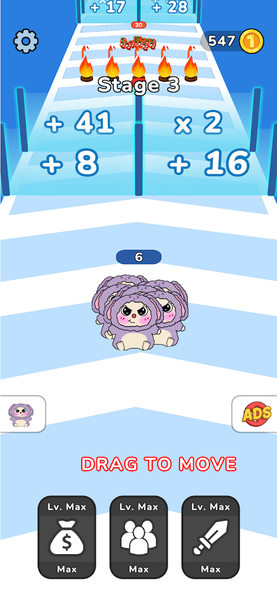 Pet Go Go: Capybara Rush Game - Gameplay image of android game