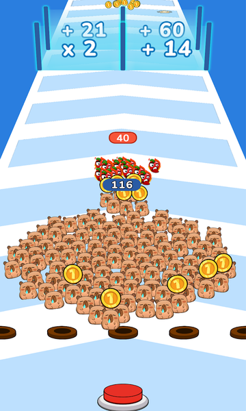 Pet Go Go: Capybara Rush Game - Gameplay image of android game