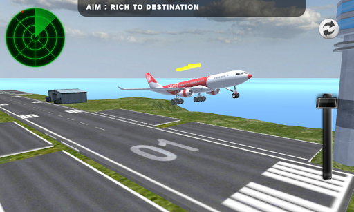 Flight Simulator Pilot Plane 3D - Image screenshot of android app