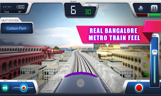 Bangalore Metro Train - Gameplay image of android game