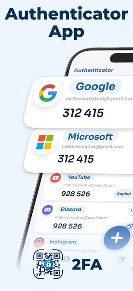 Authenticator App - ۲FA Auth - عکس برنامه موبایلی اندروید