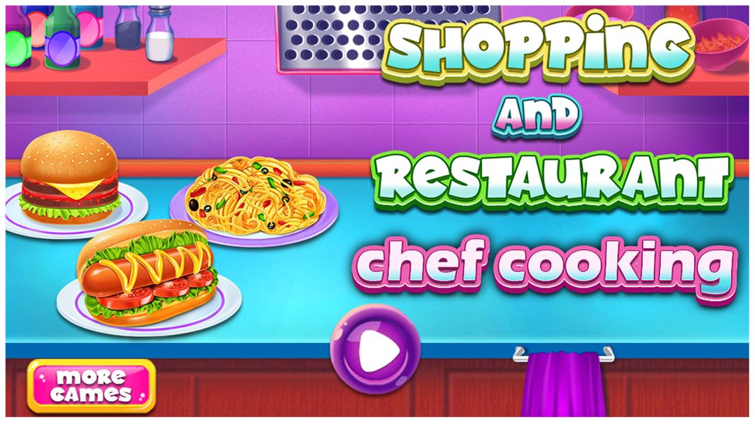 Shopping and Cooking Girl Game - Gameplay image of android game