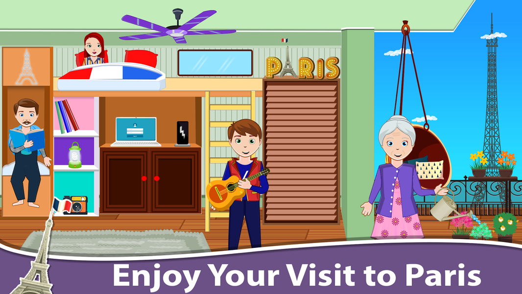 Pretend Paris Town Life - Gameplay image of android game