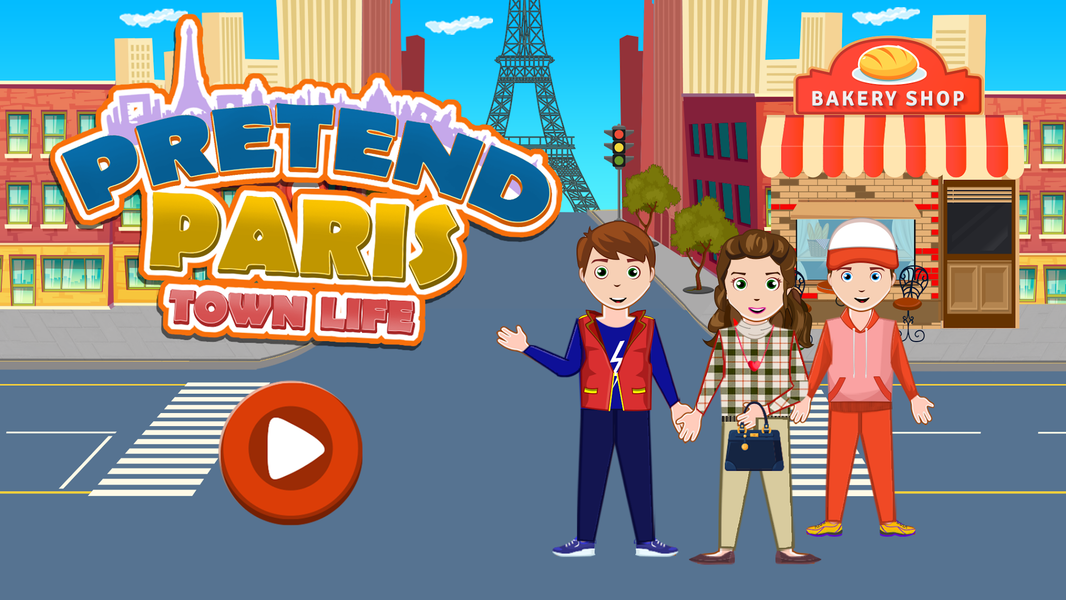 Pretend Paris Town Life - Gameplay image of android game