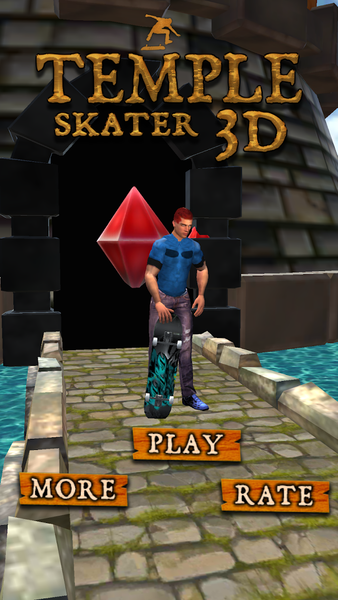 Temple Skater 3D - Gameplay image of android game