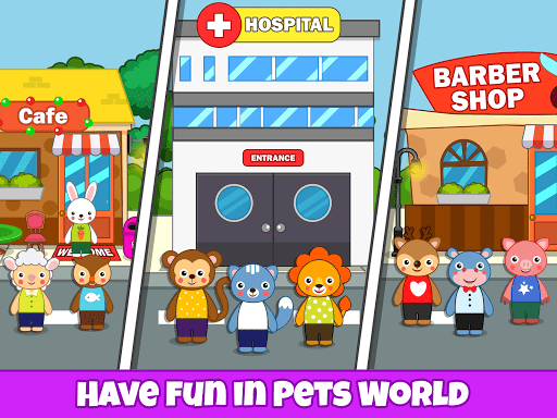 Pretend Animal Shelter Pet Sim - Gameplay image of android game