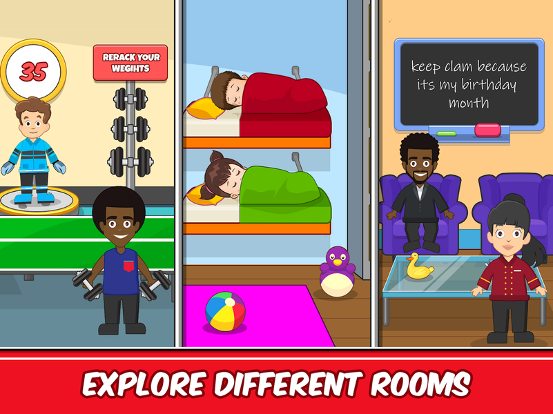 Pretend Town Fire Station Life - Gameplay image of android game