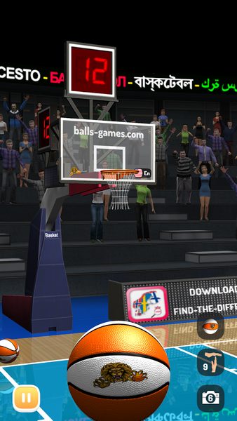 Basketball 3D Shooting Contest - Gameplay image of android game