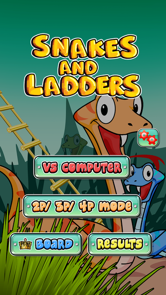 Snakes and Ladders Board Game - Gameplay image of android game